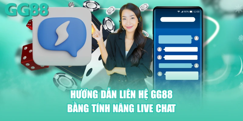 Hướng dẫn liên hệ GG88 bằng tính năng Live Chat